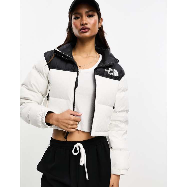 North face nuptse black and white hotsell