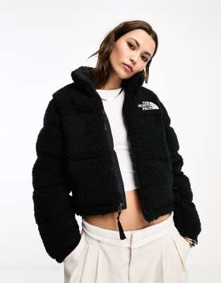 Shop The North Face Nuptse Cropped Down Puffer Jacket