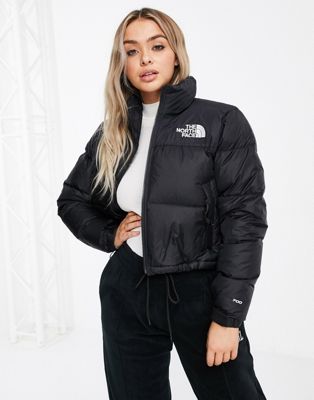 cropped north face jacket