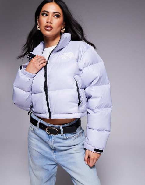 The North Face Nuptse Cropped Jacket in gray blue - view 1