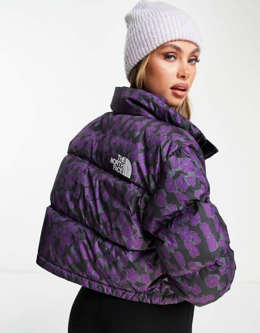 North face hotsell nuptse leopard jacket