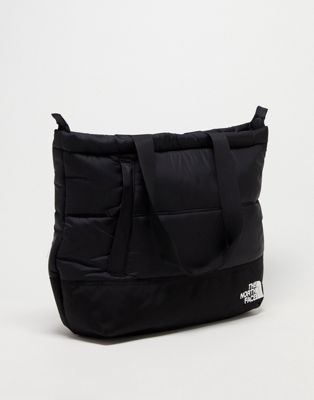 The North Face Nuptse down fill puffer tote bag in black
