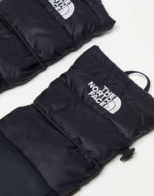 The North Face Nuptse down insulated convertible mitts in black | ASOS