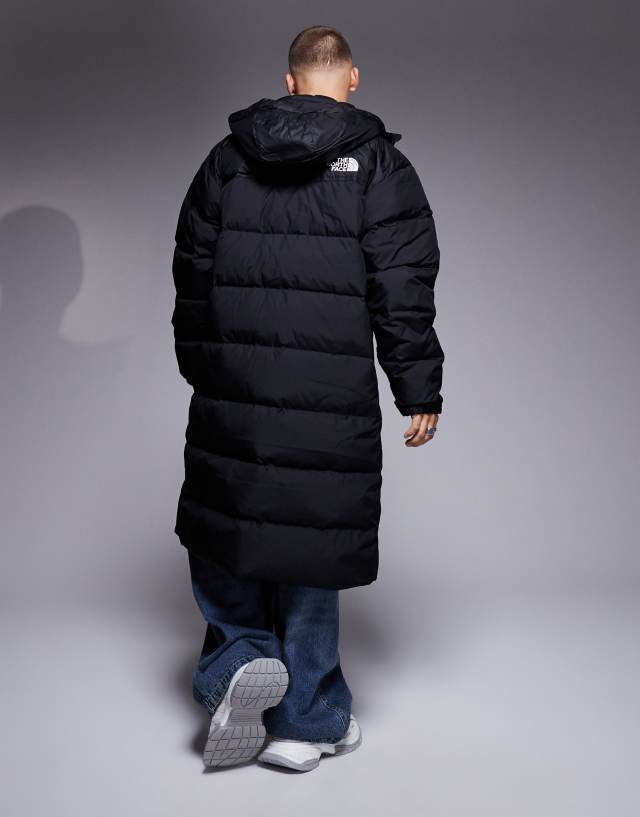 な*ん様 THE NORTH FACE LONG NUPTSE DOWN COA The North Face Nuptse down puffer hooded long parka jacket in