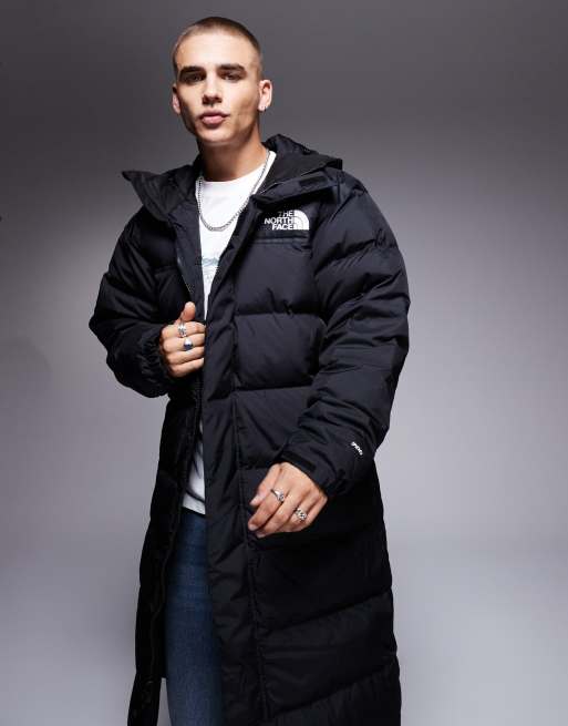 North face black long puffer coat hotsell