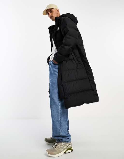 North face long black puffer outlet jacket