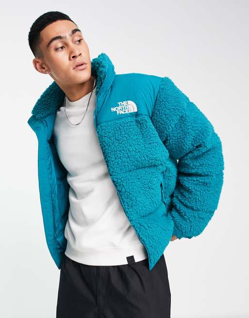 North face nuptse teal discount