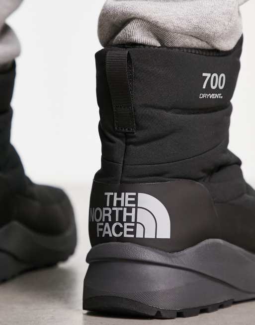 The North Face Nuptse II down insulated waterproof boot in black