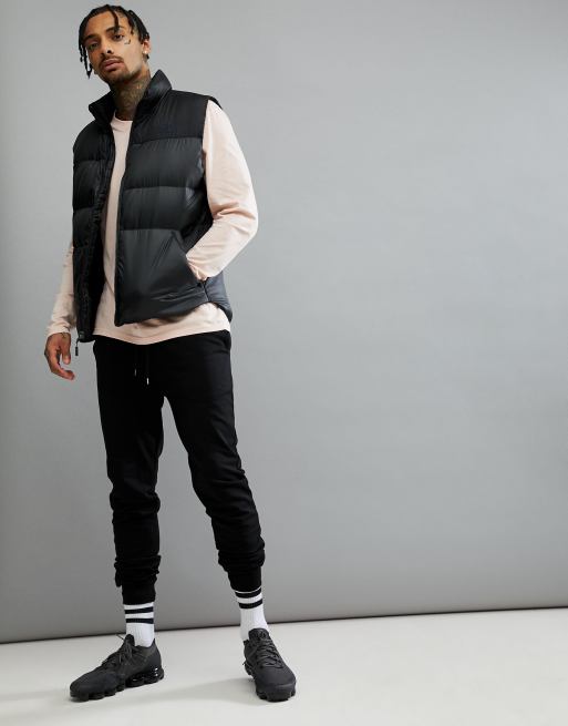 The North Face Nuptse Iii Down Vest In Black Asos