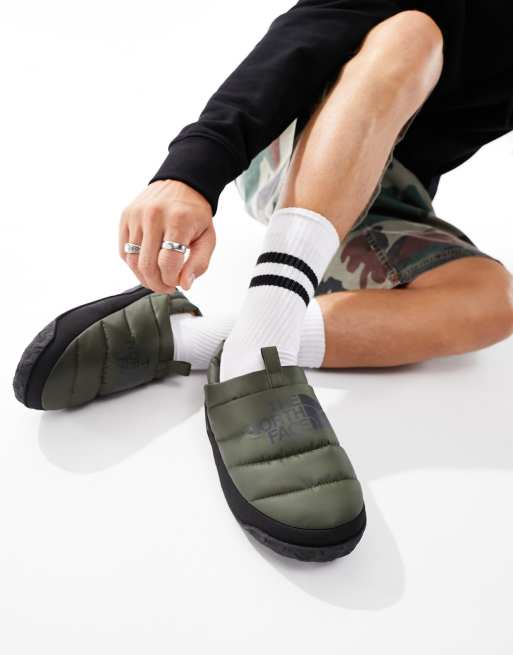 The North Face – Nuptse – Mit Daunen isolierte Mules in Khaki