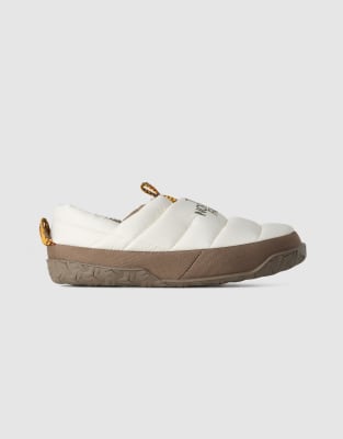 The North Face - Nuptse - Mules - Dune blanche et marron moka