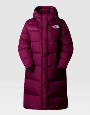 The North Face Nuptse parka in boysenberry