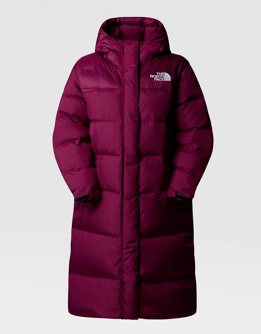 The North Face Nuptse parka in boysenberry-Red