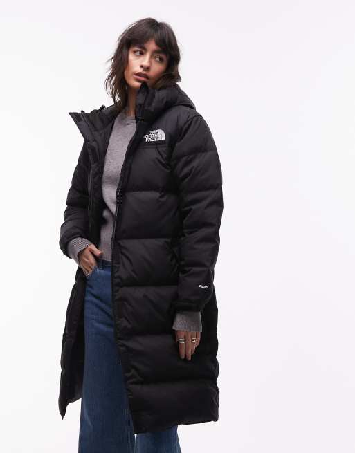 The North Face Nuptse parka puffer jacket in black, 4 of 4