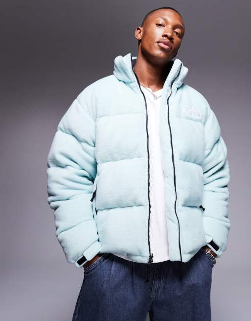 The North Face - Nuptse - Piumino color pino in pile polar