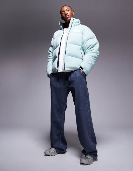 The North Face - Nuptse - Piumino color pino in pile polar, 4 di 4