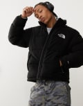 [The North Face] The North Face Nuptse puffer jacket in polar fleece black XS BLACK