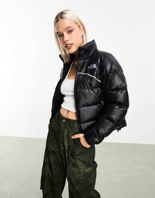 North face shop reflective puffer jacket