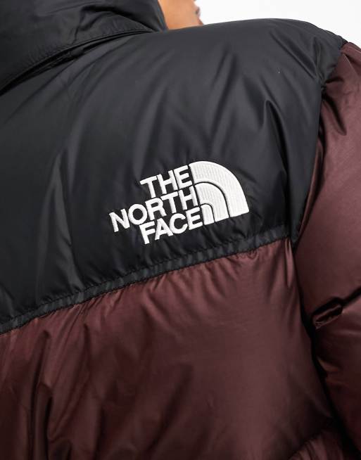 The North Face – Nuptse Retro '96 – Brązowo-czarna kurtka ocieplana, 3 z 4