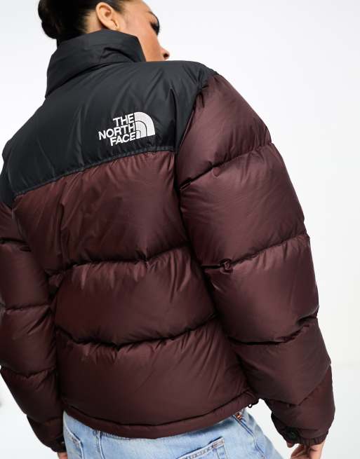 The North Face – Nuptse Retro '96 – Brązowo-czarna kurtka ocieplana, 4 z 4
