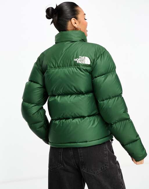 The north face on sale green puffer jacket