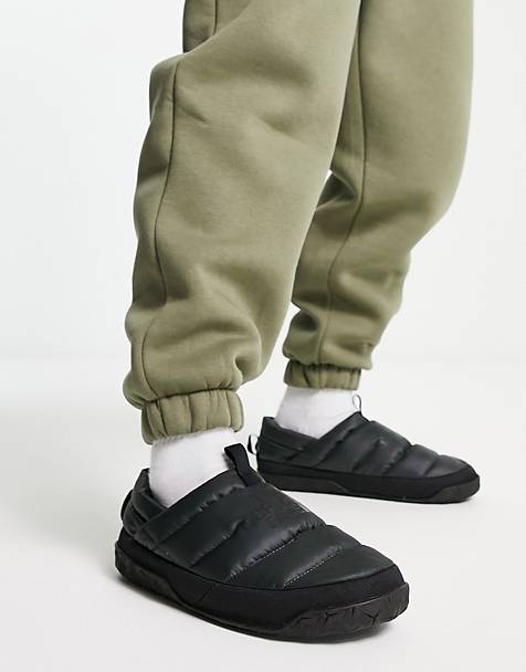 Asos Uomo Abbigliamento Abbigliamento per la notte Loungewear Pantofole in a quadri con logo piccolo 