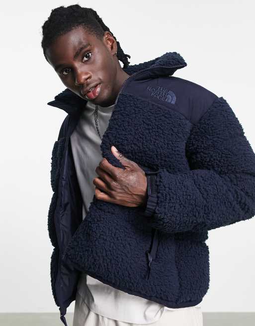 Navy sherpa jacket sale