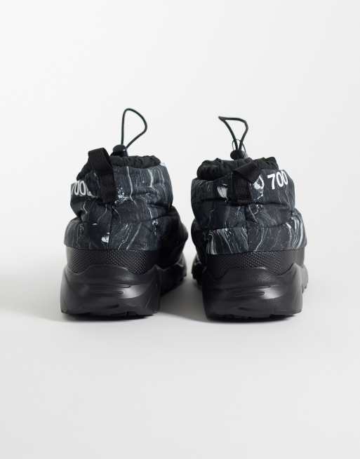 The North Face Nuptse Traction Chukka boot in black print, 3 of 5