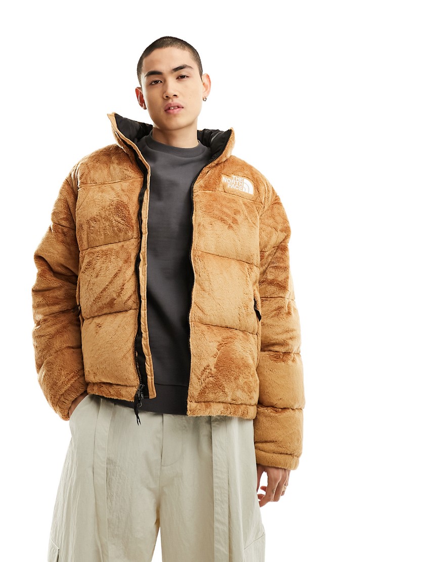 The North Face Nuptse Versa down puffer jacket in beige-Neutral