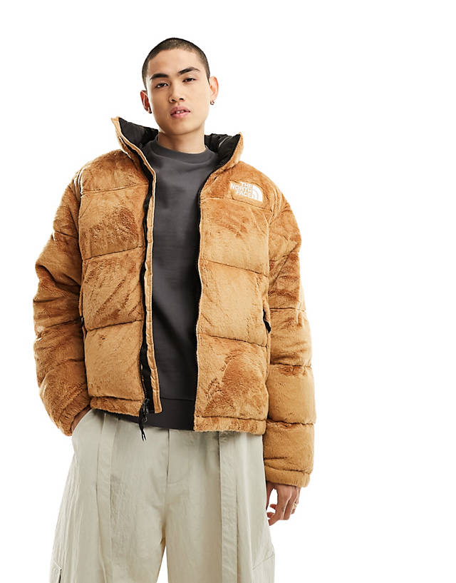 The North Face - nuptse versa down puffer jacket in beige