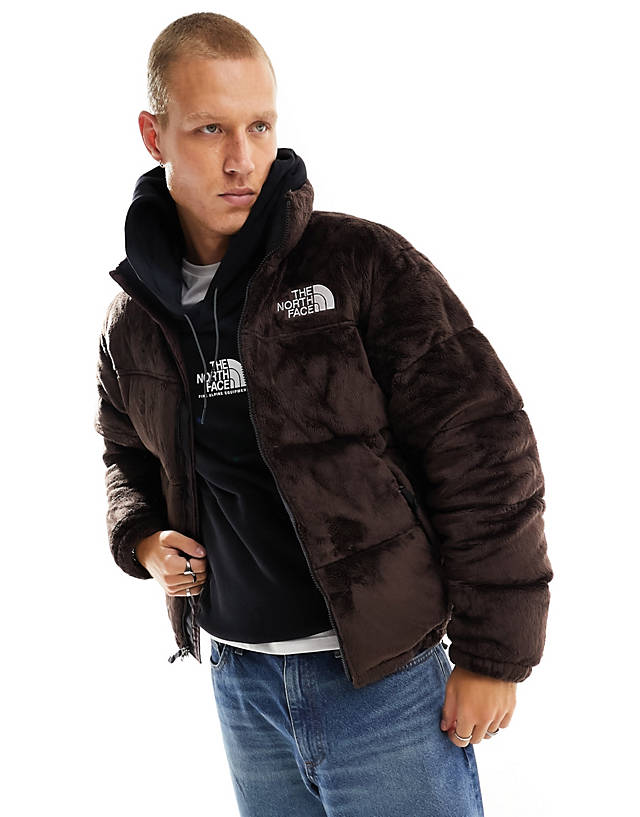 The North Face - nuptse versa down puffer jacket in brown