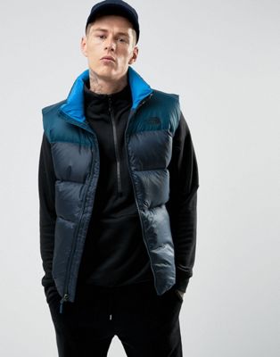 navy north face gilet