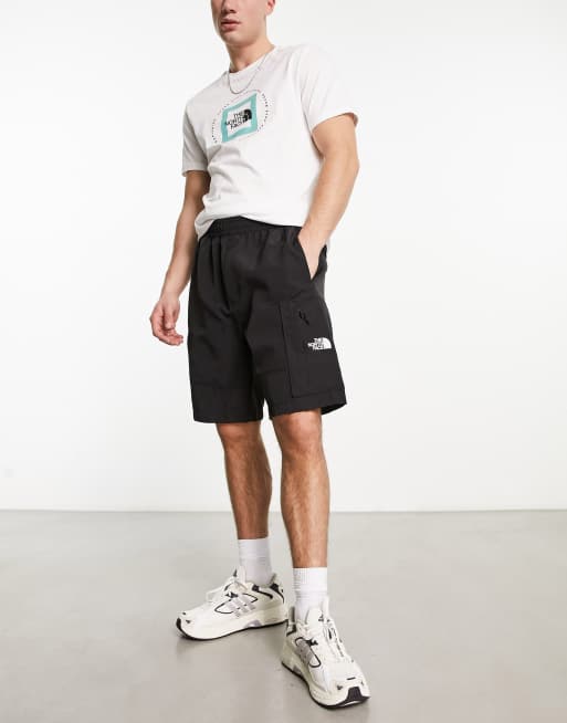 The North Face nylon utility shorts in black