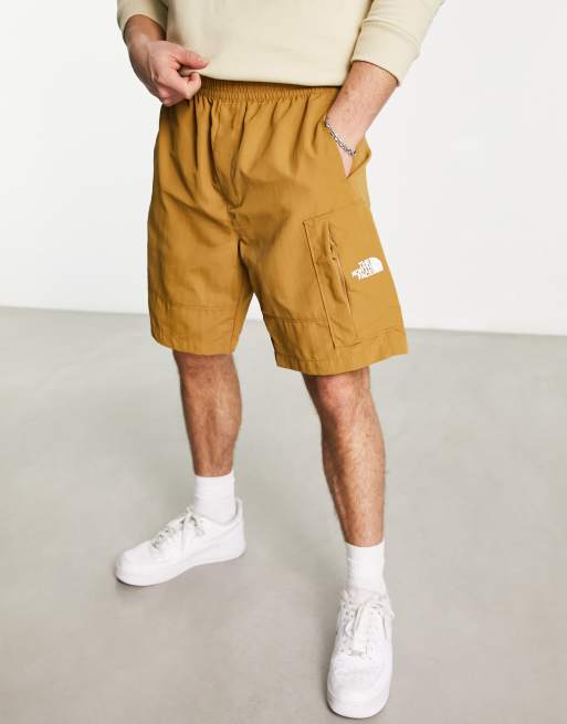 Brown Nylon Shorts