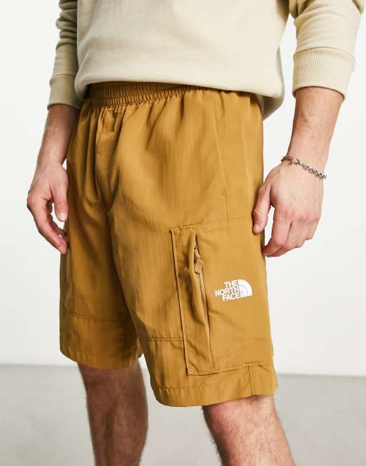 The North Face nylon utility shorts in brown