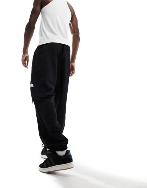 The North Face Nylon woven loose fit joggers in black