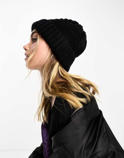 The North Face Oh Mega chunky beanie in black ASOS