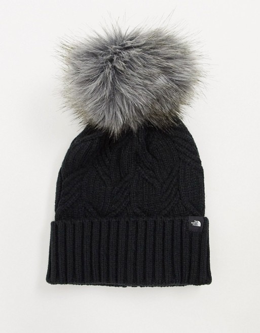The North Face Oh-My fur beanie in black