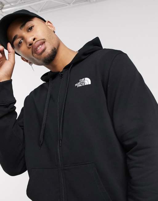 The North Face Open Gate – Czarna lekka bluza z kapturem zapinana na zamek