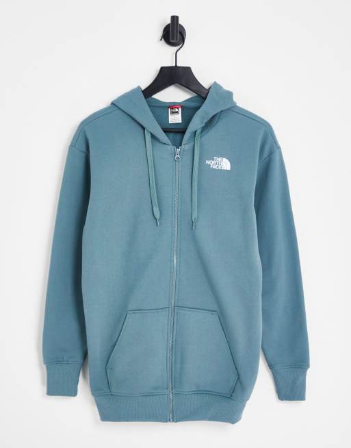 The North Face – Open Gate – Niebieska bluza z kapturem i zapięciem na zamek 