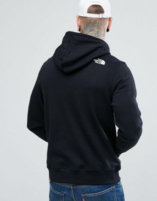 north face small logo hoodie