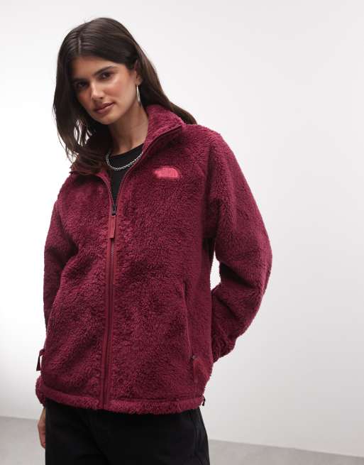 The North Face Osito Evolve full zip jacket in burgundy, 3 of 4