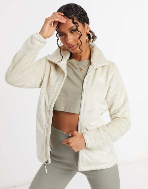 The North Face Osito sherpa cropped fleece in white Exclusive at ASOS