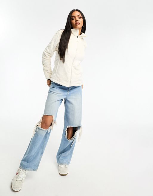 The North Face Osito sherpa cropped fleece in white Exclusive at ASOS