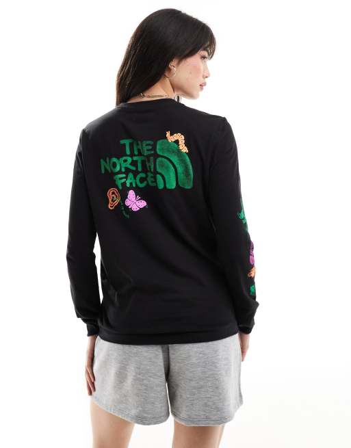 The North Face Outdoors Together long sleeved T-shirt in black