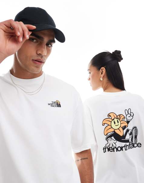 The North Face – Oversize-T-Shirt in Weiß mit Blüten-Rückenprint, exklusiv bei ASOS - view 1