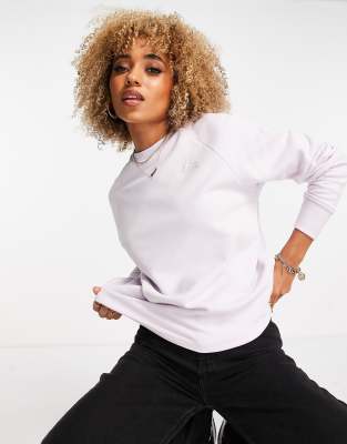 The North Face Oversized crew neck sweatshirt in lilac