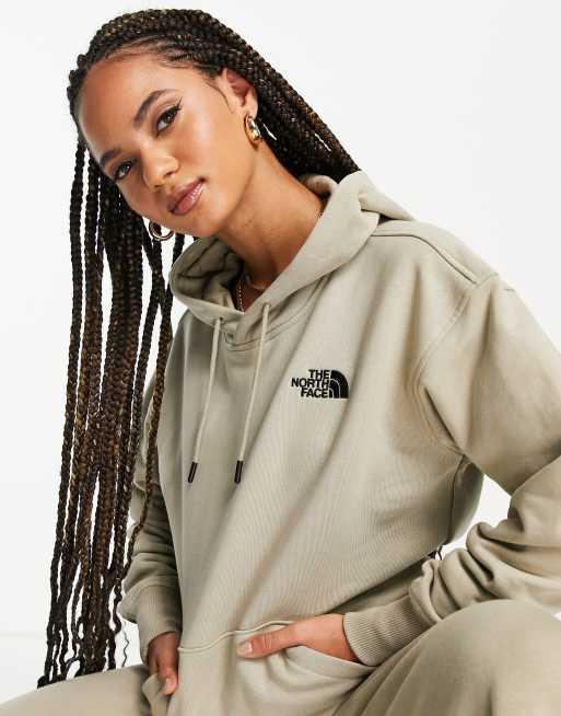 The north cheap face beige hoodie