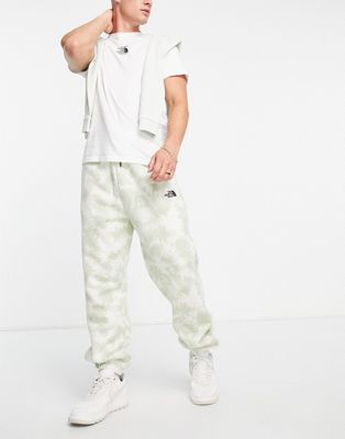 The North Face Oversized Essential joggers in beige tie dye Exclusive at ASOS