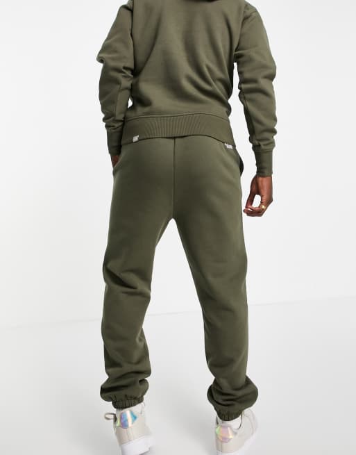 The North Face Oversized Essential joggers in khaki Exclusive at ASOS